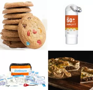 Product Fundraisers Online Cookies Sunscreen Pies First Aid