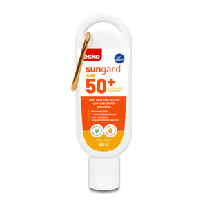 shows a picture of a sunscreen carbiner item that can be sold as a school fundraiser